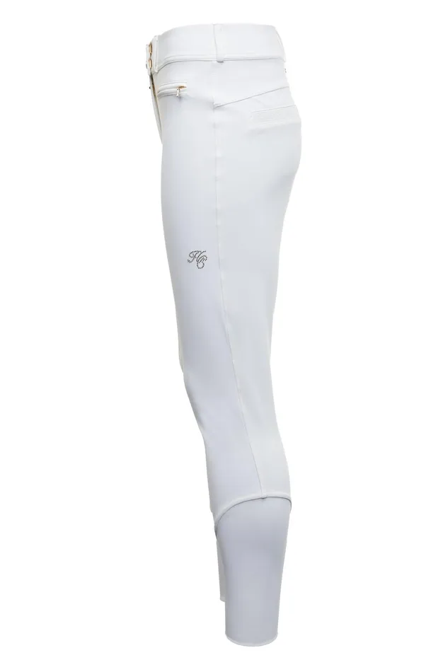 Holland Cooper Breeches Women Premium Competition Mid Rise Breeches White Holland Cooper Breeches Women Premium Competition Mid Rise Breeches White