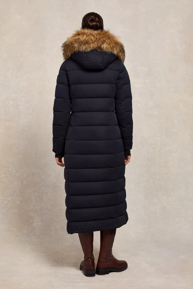 Holland Cooper Coats Women Stoneleigh Longline Coat Ink Navy Holland Cooper Coats Women Stoneleigh Longline Coat Ink Navy