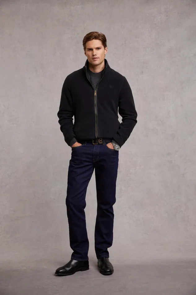 Holland Cooper Fleeces Men Country Fleece Jacket Black
