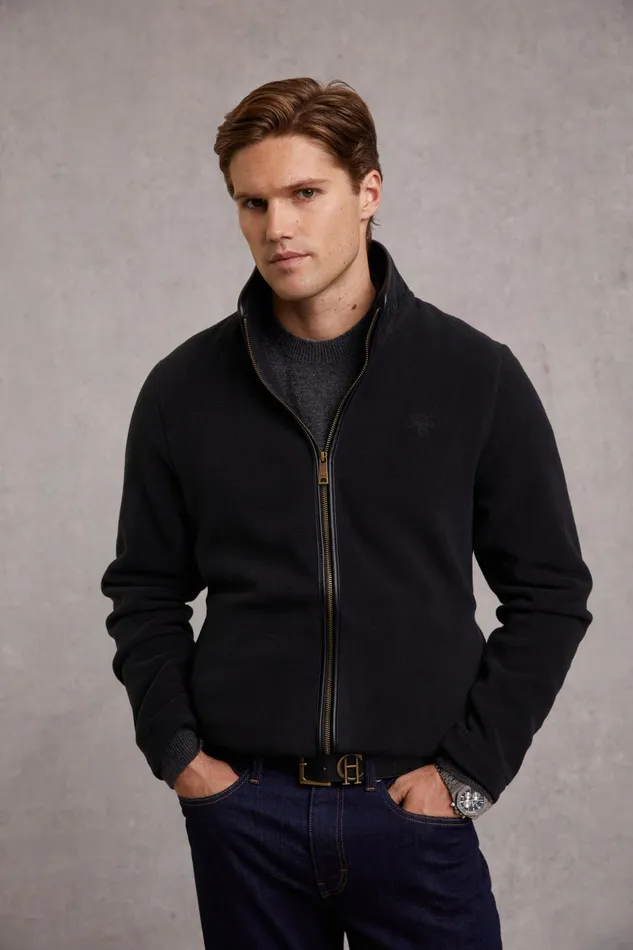 Holland Cooper Fleeces Men Country Fleece Jacket Black