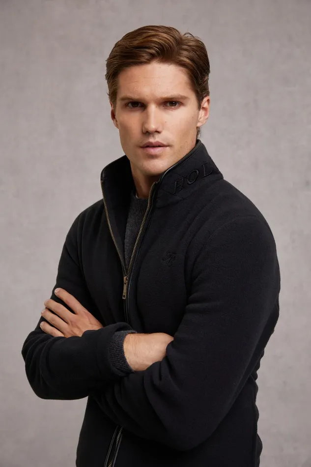 Holland Cooper Fleeces Men Country Fleece Jacket Black