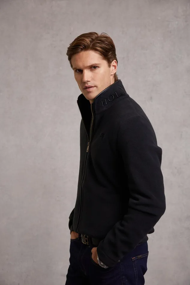 Holland Cooper Fleeces Men Country Fleece Jacket Black