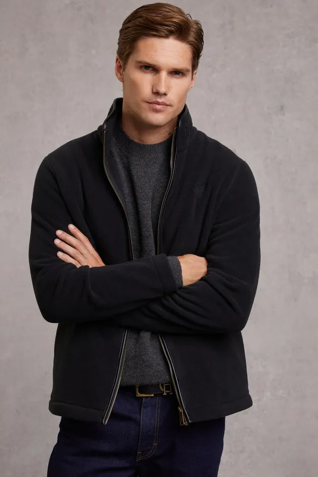 Holland Cooper Fleeces Men Country Fleece Jacket Black