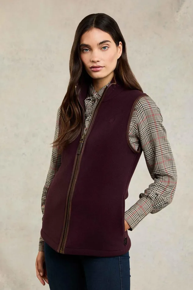 Holland Cooper Fleeces Women Country Fleece Gilet Mulberry
