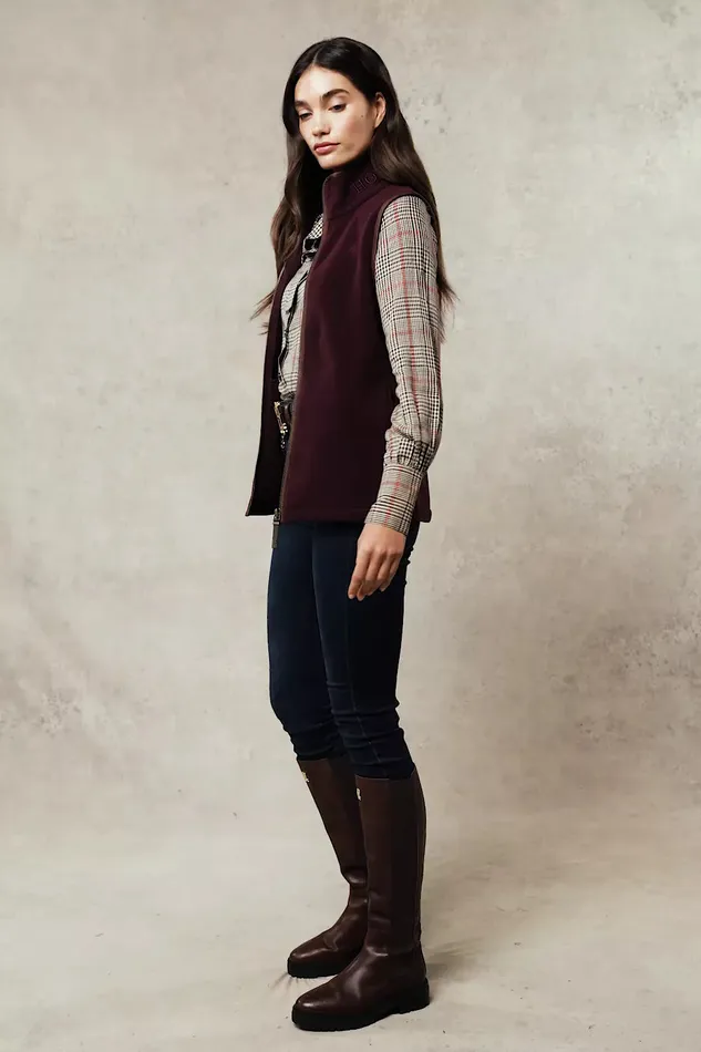 Holland Cooper Fleeces Women Country Fleece Gilet Mulberry