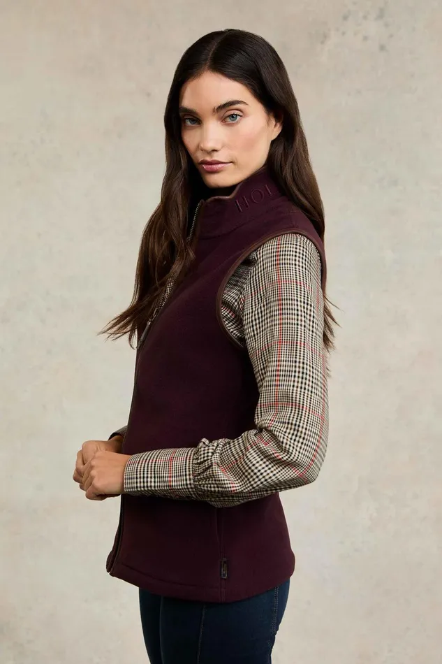 Holland Cooper Fleeces Women Country Fleece Gilet Mulberry