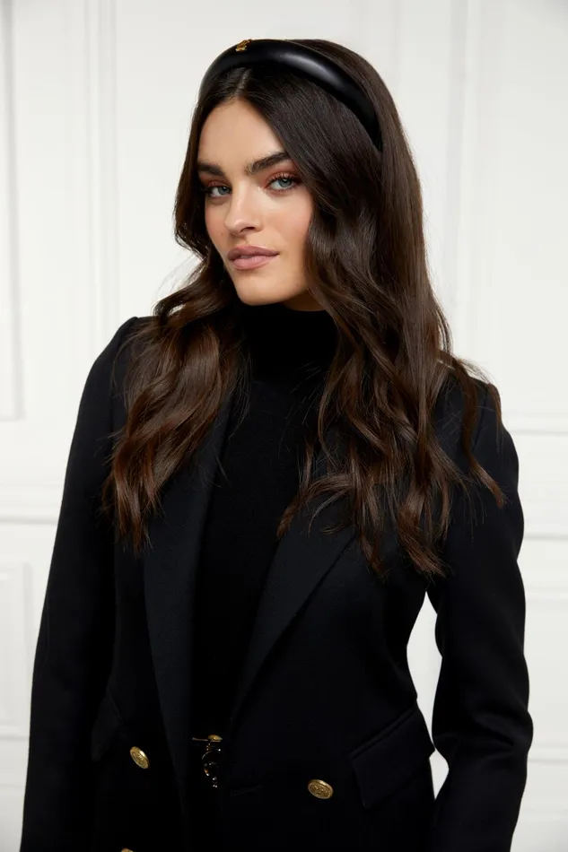 Holland Cooper Hats and Headbands Women Narrow Headband Black Pu Holland Cooper Hats and Headbands Women Narrow Headband Black Pu