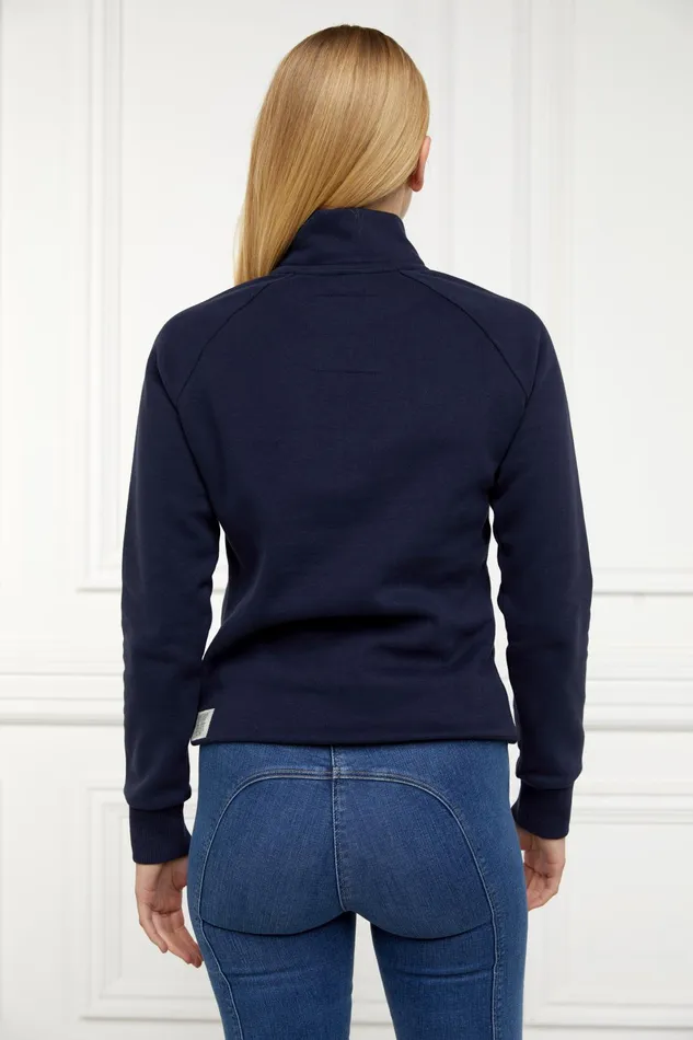 Holland Cooper Henley Women Sporting Heritage Zip Henley Ink Navy Holland Cooper Henley Women Sporting Heritage Zip Henley Ink Navy