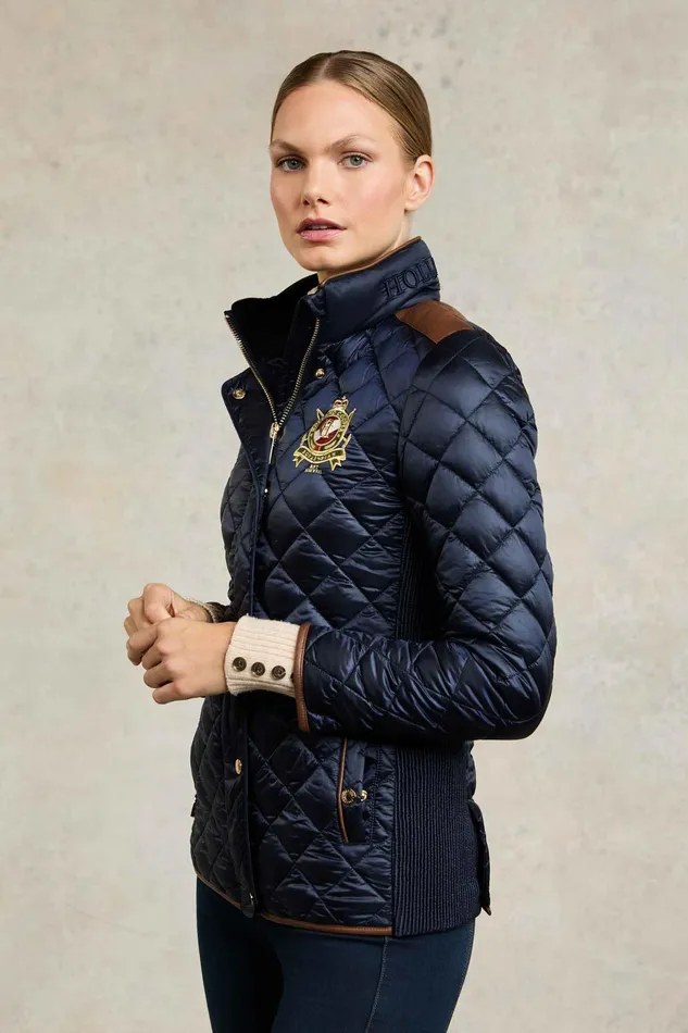 Holland Cooper Jackets Women Diamond Quilt Classic Jacket Ink Navy Holland Cooper Jackets Women Diamond Quilt Classic Jacket Ink Navy