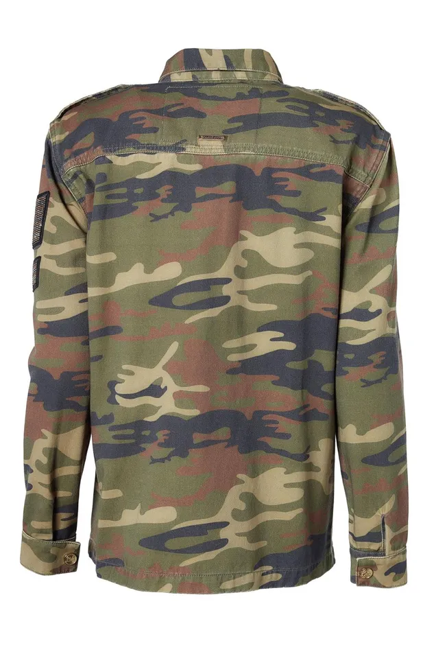 Holland Cooper Jackets Women Premium Artillery Jacket Washed Camo