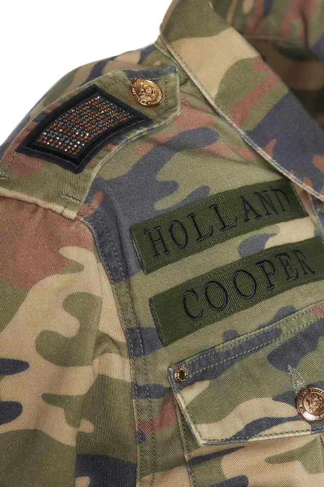 Holland Cooper Jackets Women Premium Artillery Jacket Washed Camo