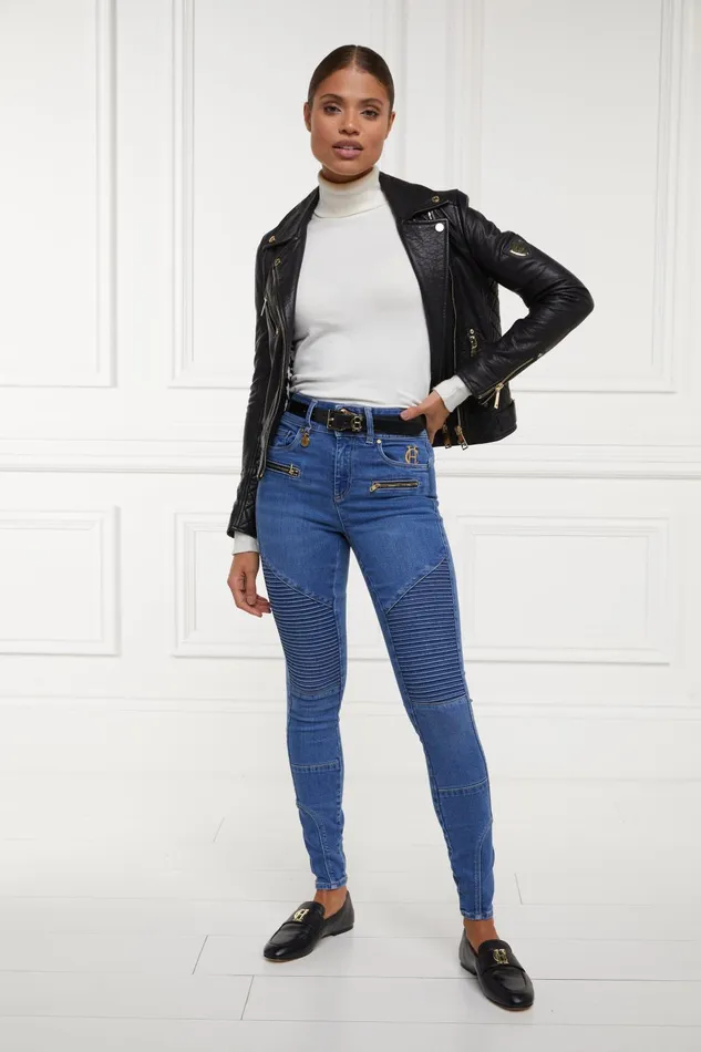 Holland Cooper Jeans Women Biker Jean Denim