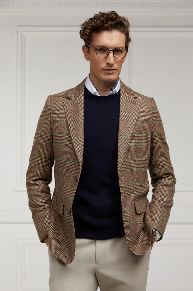 Holland Cooper Knitwear Men Byron Crew Neck Knit Navy