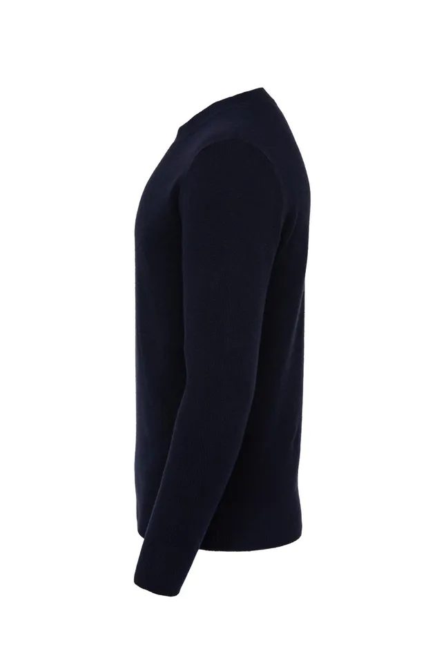 Holland Cooper Knitwear Men Byron Crew Neck Knit Navy