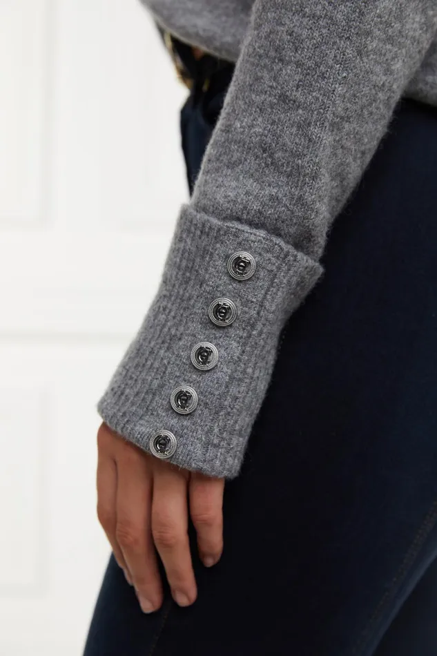 Holland Cooper Knitwear Women Beatrice Knit Dark Grey Marl Holland Cooper Knitwear Women Beatrice Knit Dark Grey Marl