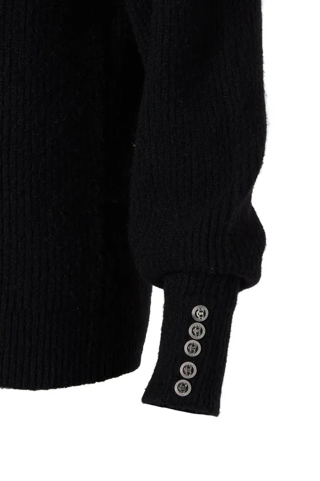 Holland Cooper Knitwear Women Kelsie Rib Embellished Roll Neck Black Holland Cooper Knitwear Women Kelsie Rib Embellished Roll Neck Black