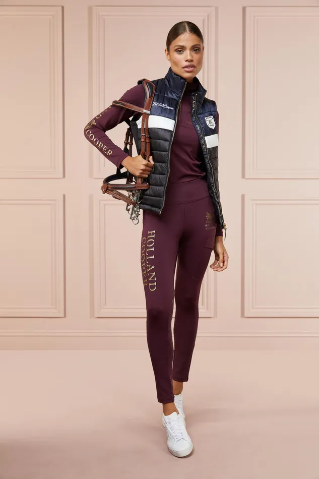 Holland Cooper Leggings Women Sport Legging Mulberry