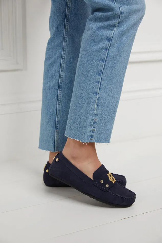 Holland Cooper Loafers Women The Driving Loafer Ink Navy Holland Cooper Loafers Women The Driving Loafer Ink Navy