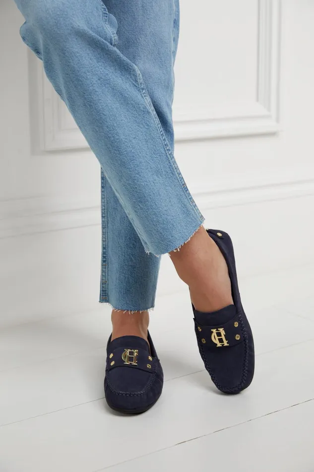 Holland Cooper Loafers Women The Driving Loafer Ink Navy Holland Cooper Loafers Women The Driving Loafer Ink Navy