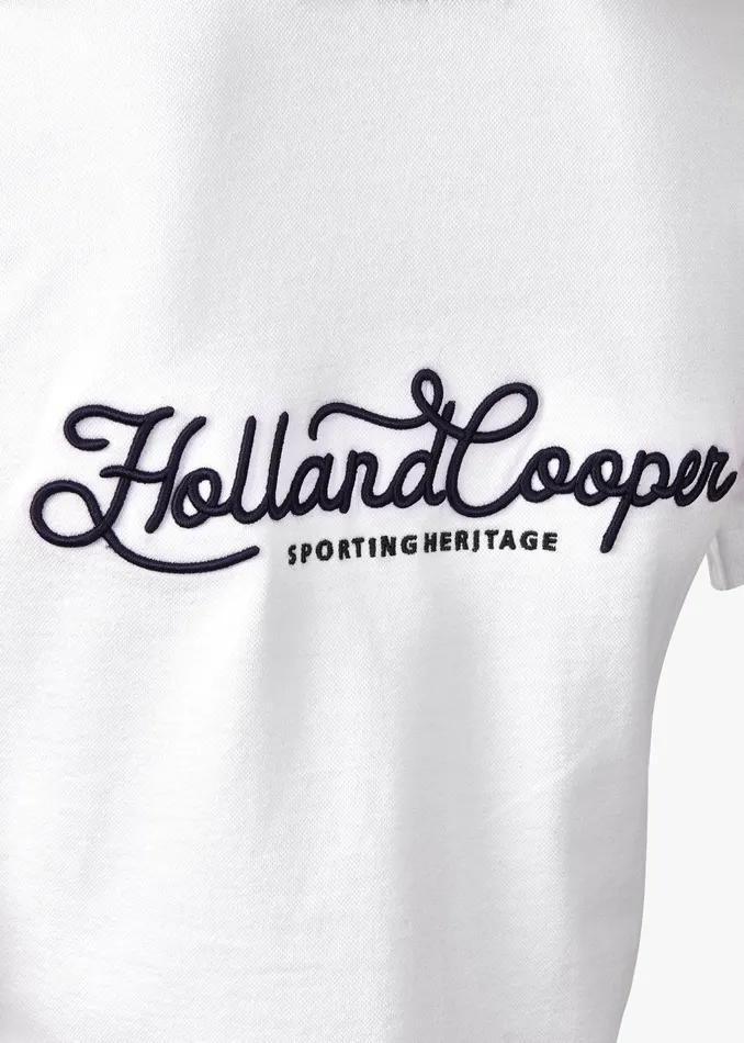 Holland Cooper Polo Shirts Women Team Polo Shirt White Holland Cooper Polo Shirts Women Team Polo Shirt White