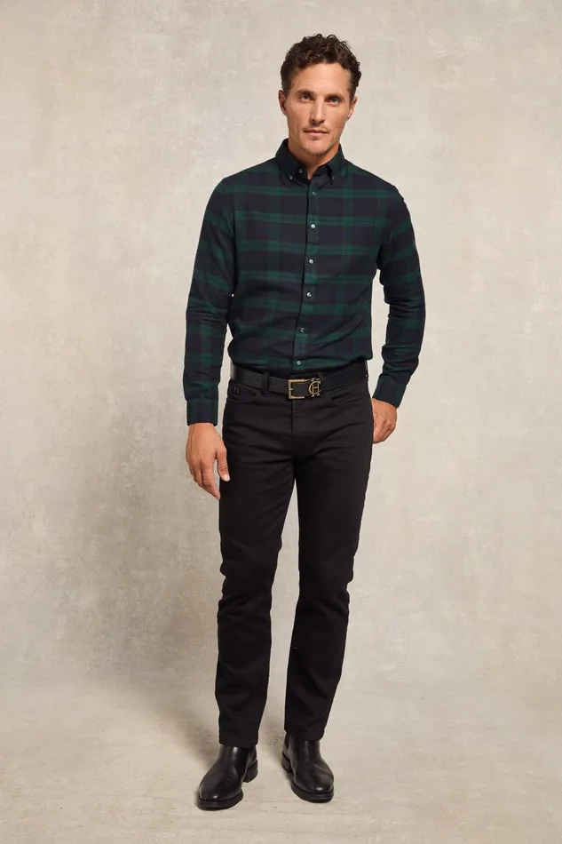 Holland Cooper Shirts Men Classic Button Down Shirt Blackwatch