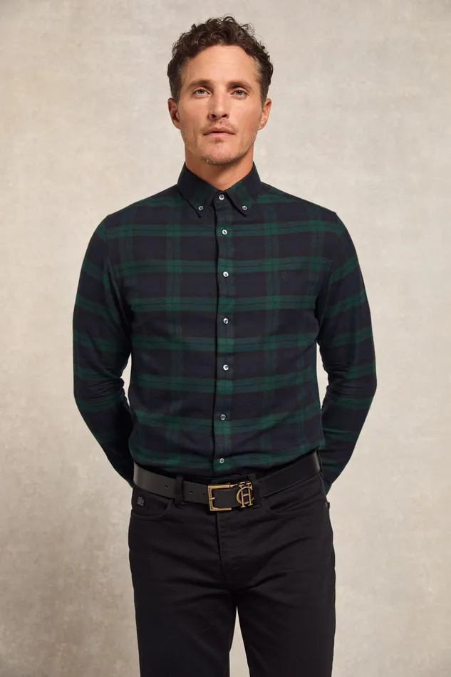 Holland Cooper Shirts Men Classic Button Down Shirt Blackwatch