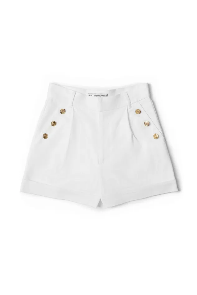 Holland Cooper Shorts Women Amoria Tailored Short White Holland Cooper Shorts Women Amoria Tailored Short White