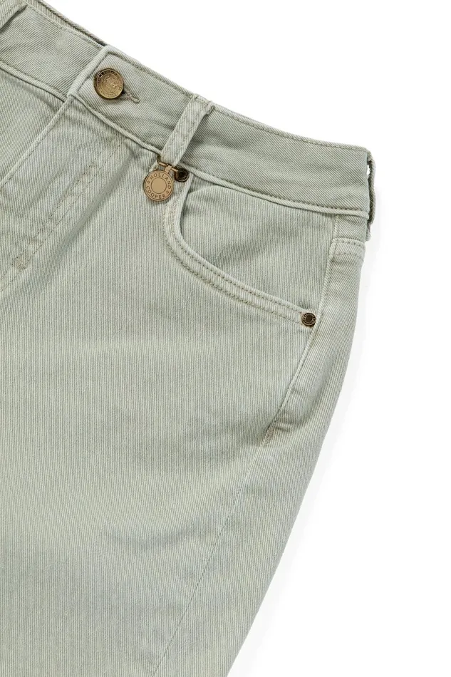 Holland Cooper Shorts Women High Rise Denim Short Sage Holland Cooper Shorts Women High Rise Denim Short Sage