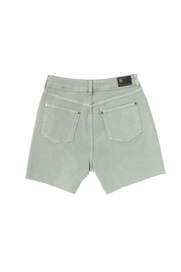 Holland Cooper Shorts Women High Rise Denim Short Sage Holland Cooper Shorts Women High Rise Denim Short Sage