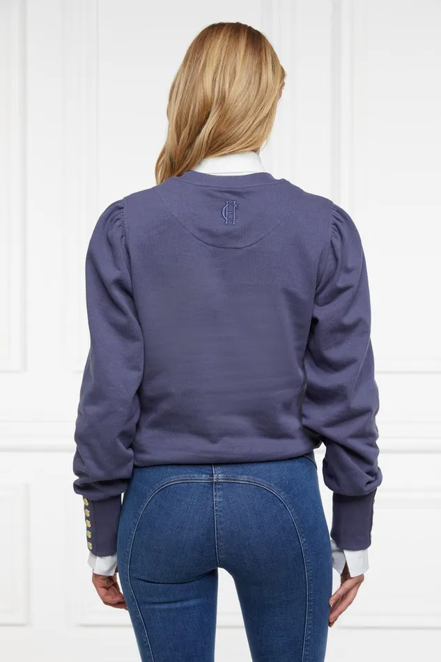 Holland Cooper Sweatshirts Women Kelso Crew Yale Blue Holland Cooper Sweatshirts Women Kelso Crew Yale Blue