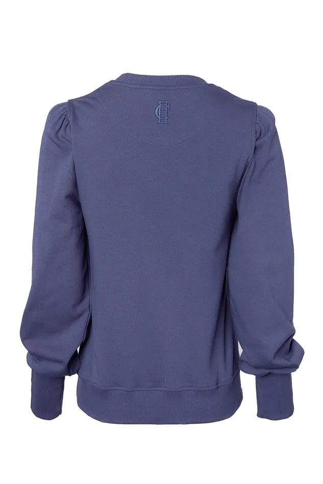 Holland Cooper Sweatshirts Women Kelso Crew Yale Blue Holland Cooper Sweatshirts Women Kelso Crew Yale Blue