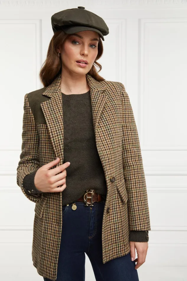 Holland Cooper Tailoring Women Baker Boy Green Wax Holland Cooper Tailoring Women Baker Boy Green Wax