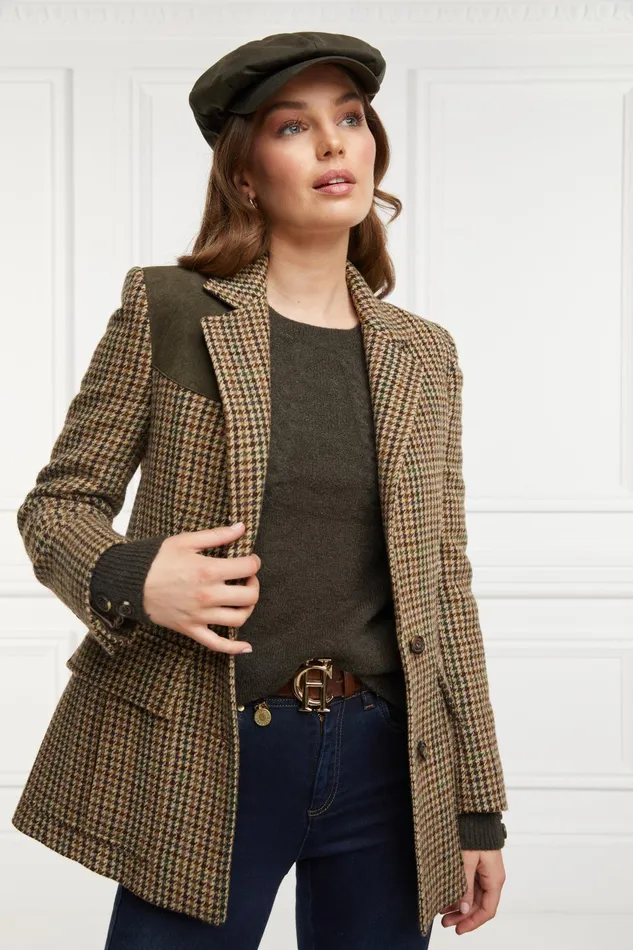 Holland Cooper Tailoring Women Baker Boy Green Wax Holland Cooper Tailoring Women Baker Boy Green Wax