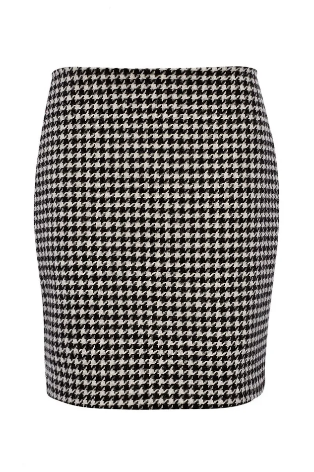 Holland Cooper Tailoring Women Chelsea Skirt Houndstooth Holland Cooper Tailoring Women Chelsea Skirt Houndstooth