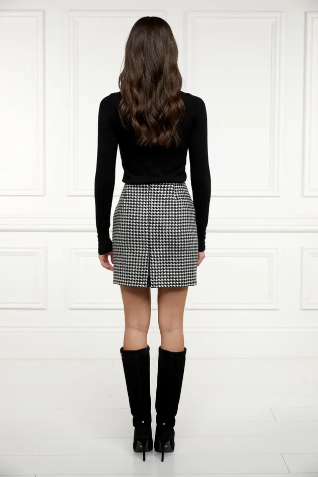 Holland Cooper Tailoring Women Chelsea Skirt Houndstooth Holland Cooper Tailoring Women Chelsea Skirt Houndstooth