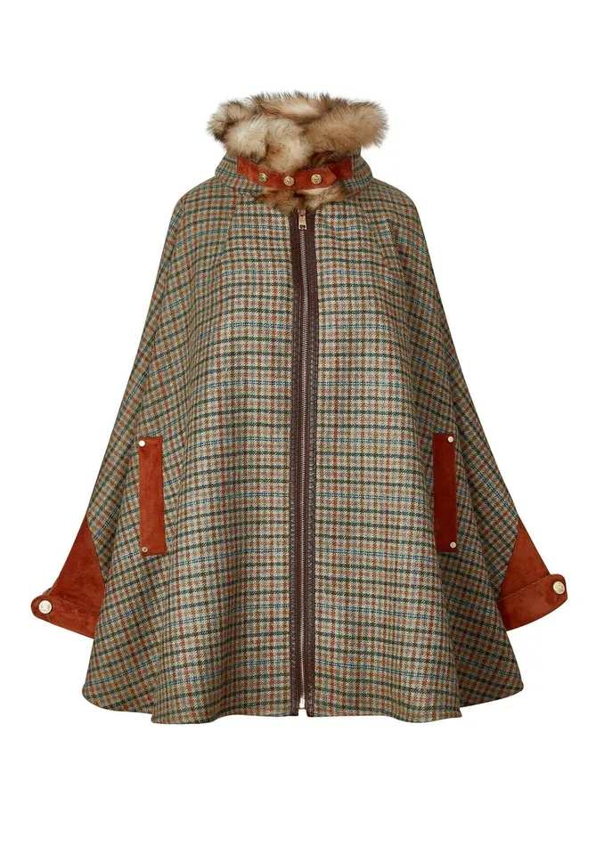 Holland Cooper Tailoring Women Chiltern Cape Bredon Tweed