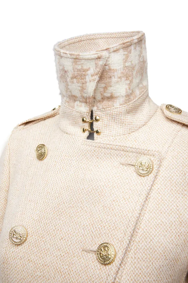 Holland Cooper Tailoring Women Full Length Marlborough Trench Coat Biscuit