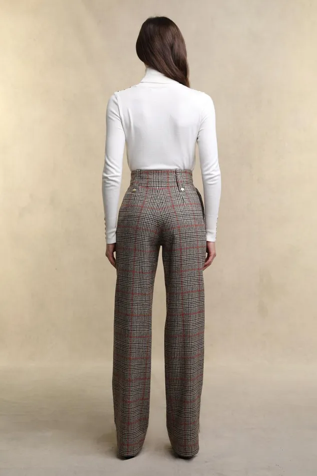 Holland Cooper Tailoring Women High Waisted Straight Trouser Orange Windsor Holland Cooper Tailoring Women High Waisted Straight Trouser Orange Windsor