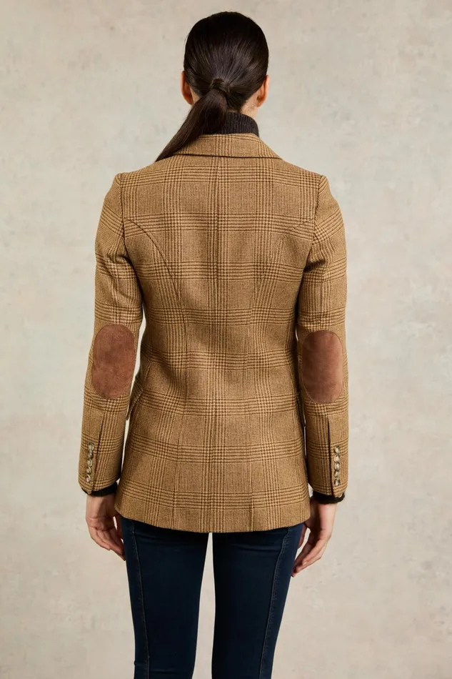 Holland Cooper Tailoring Women Single Breasted Field Blazer Tawny