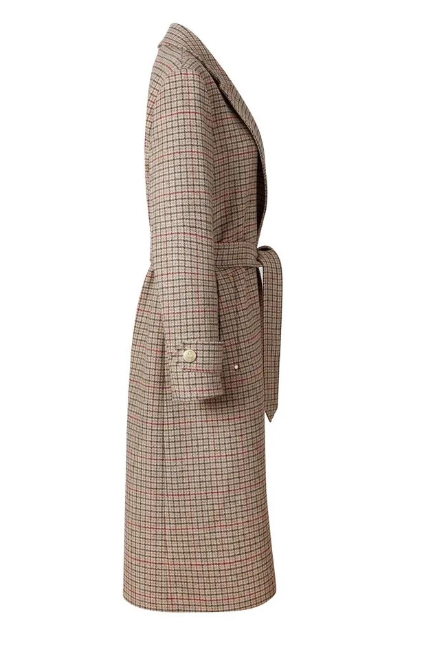 Holland Cooper Tailoring Women Wrap Coat Charlton Tweed
