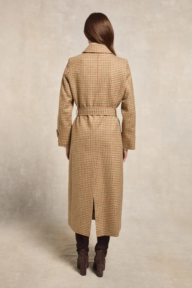 Holland Cooper Tailoring Women Wrap Coat Charlton Tweed