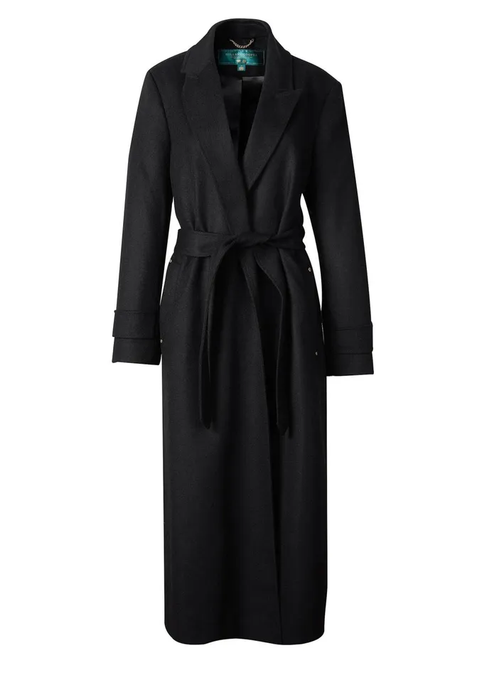 Holland Cooper Tailoring Women Wrap Coat Soft Black
