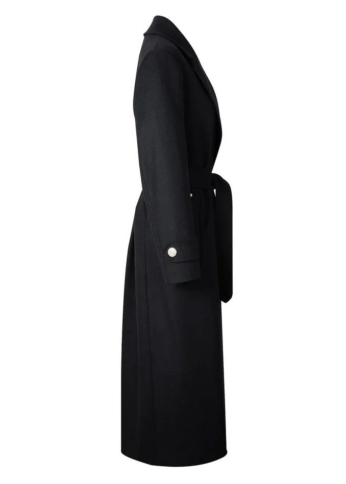 Holland Cooper Tailoring Women Wrap Coat Soft Black