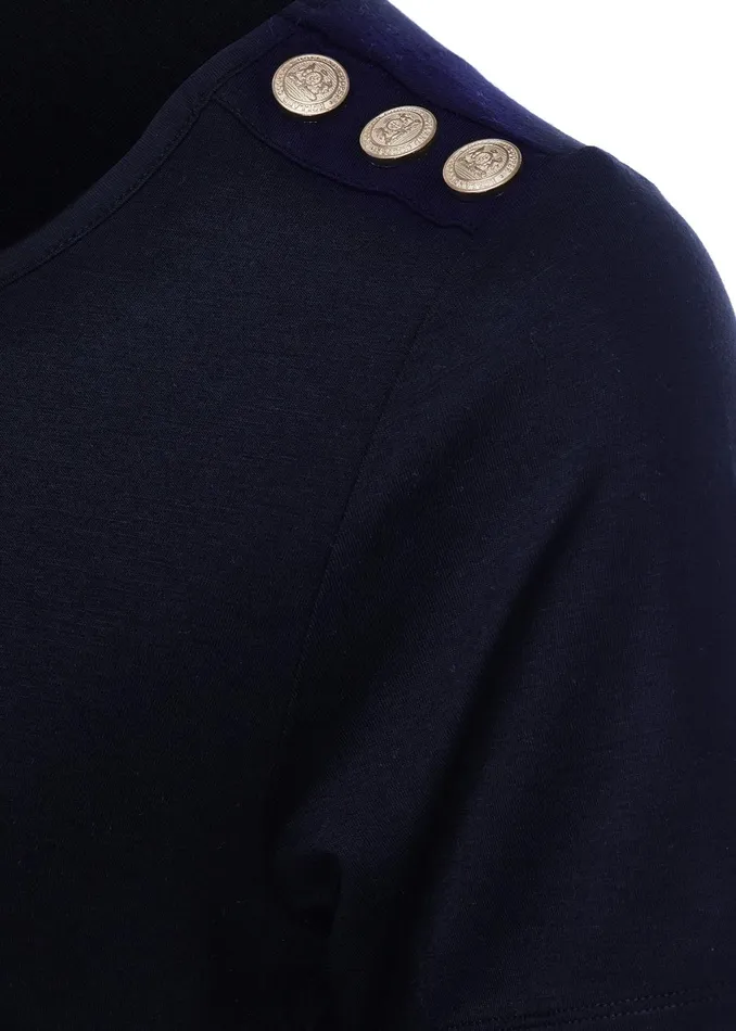 Holland Cooper Tops Women Long Sleeve VNeck Tee Ink Navy Holland Cooper Tops Women Long Sleeve VNeck Tee Ink Navy