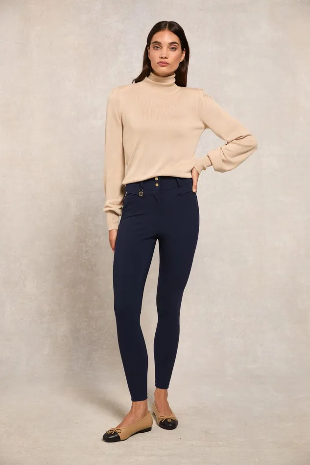 Holland Cooper Trousers Women Contour Trouser Ink Navy