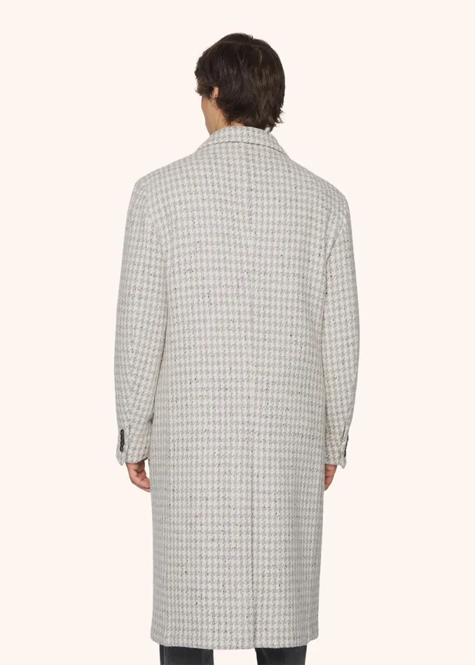 HOUNDSTOOTH CASHMERE BLEND COAT Men Kiton Outerwear HOUNDSTOOTH CASHMERE BLEND COAT Men Kiton Outerwear