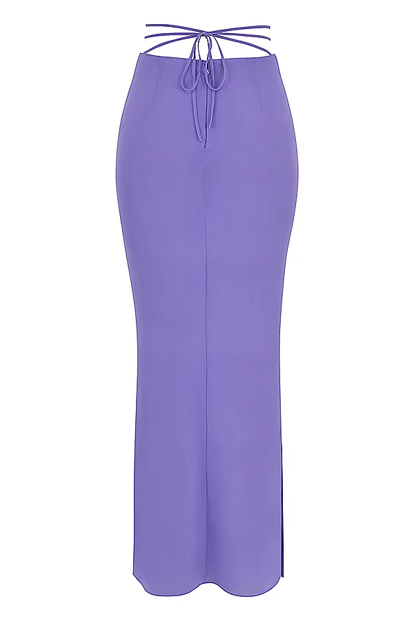 House Of CB AmalfiViolet Cutout Maxi Skirt Violet Women Skirts
