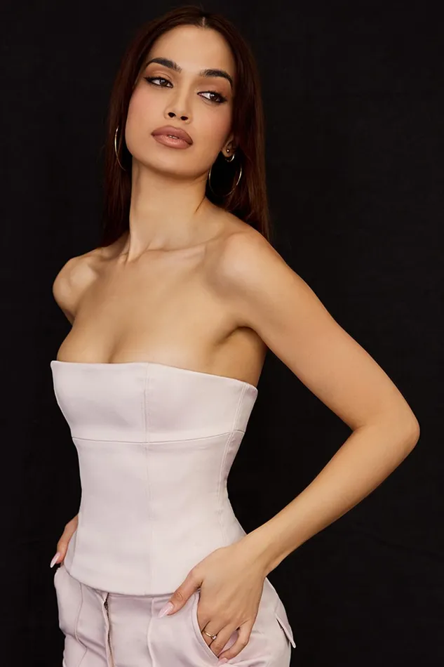 House Of CB AngelicaCrystal Satin Strapless Corset 8211 SALE Crystal Women Corsets