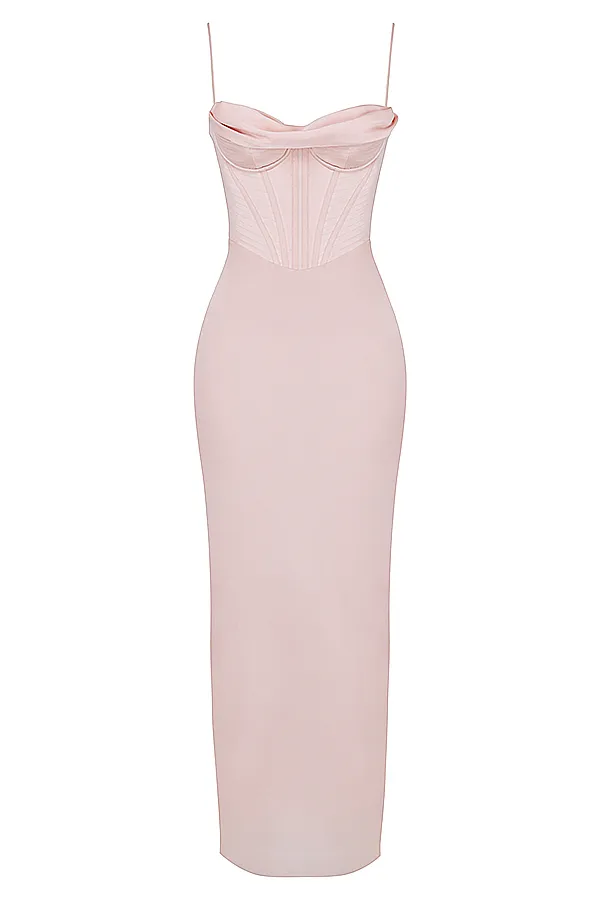 House Of CB CharmaineBlush Pink Corset Maxi Dress Blush Women Maxi Dresses