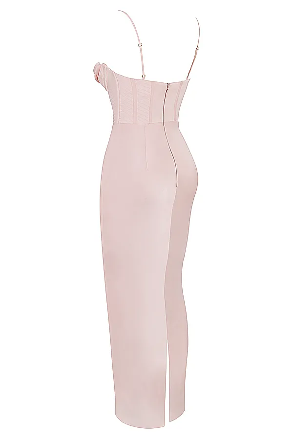 House Of CB CharmaineBlush Pink Corset Maxi Dress Blush Women Maxi Dresses